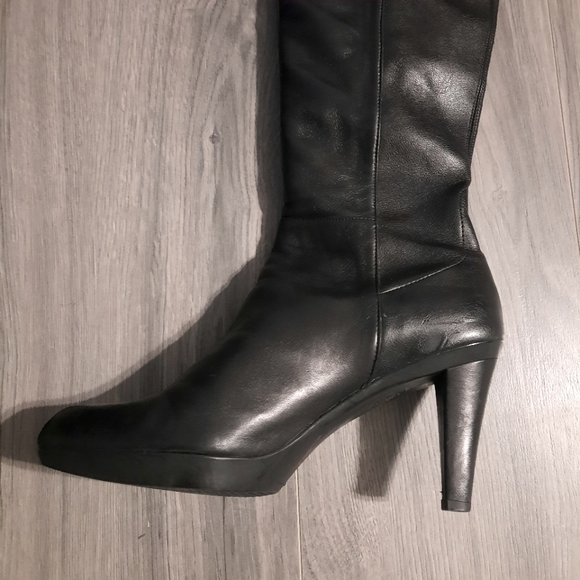 Stuart Weitzman Tall Platform Boots Size 9 - Picture 3 of 14